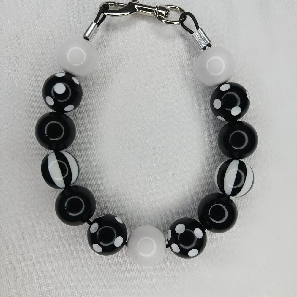 Handmade Circus Clown Beaded Dog Puppy Collar Necklace Jewelry Durable M 13.5